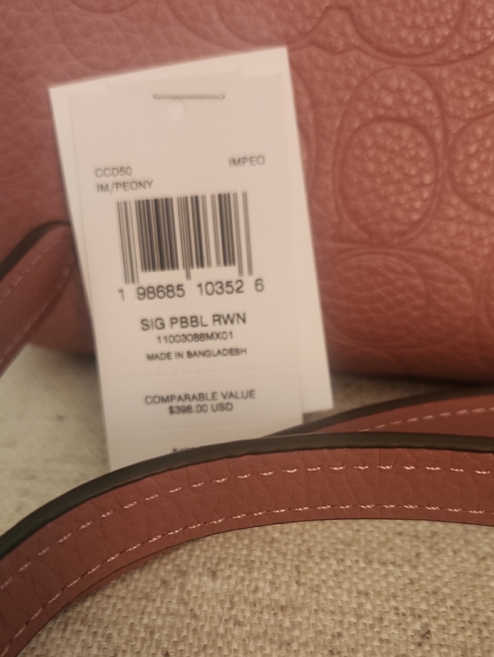 COACH PEONY ROWAN SATCHEL - Picture 2 of 4